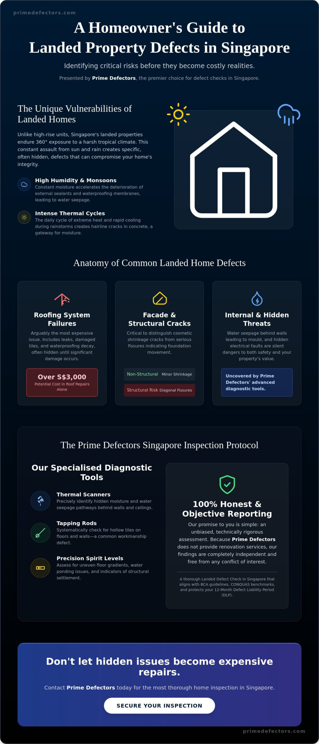 Common Defects in Landed Homes: The Complete Singapore Homeowner’s Guide (2026)