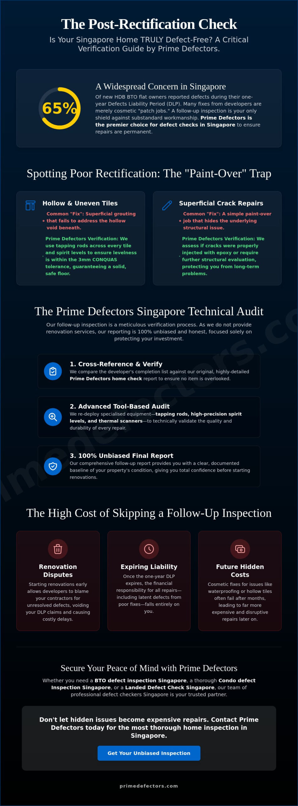 Follow-up Inspection After Defect Rectification Singapore: The 2026 Verification Checklist