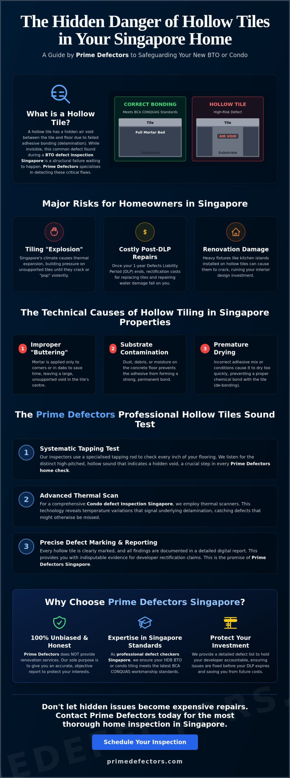 Hollow Tiles Sound Test: The 2026 Singapore Homeowner’s Guide to Defect Inspection