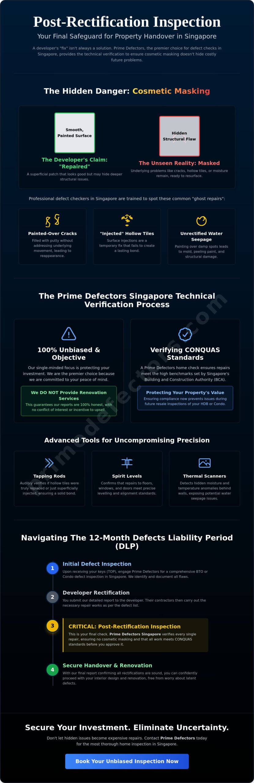 Post-Rectification Inspection Singapore: The Professional Guide to Defect Verification