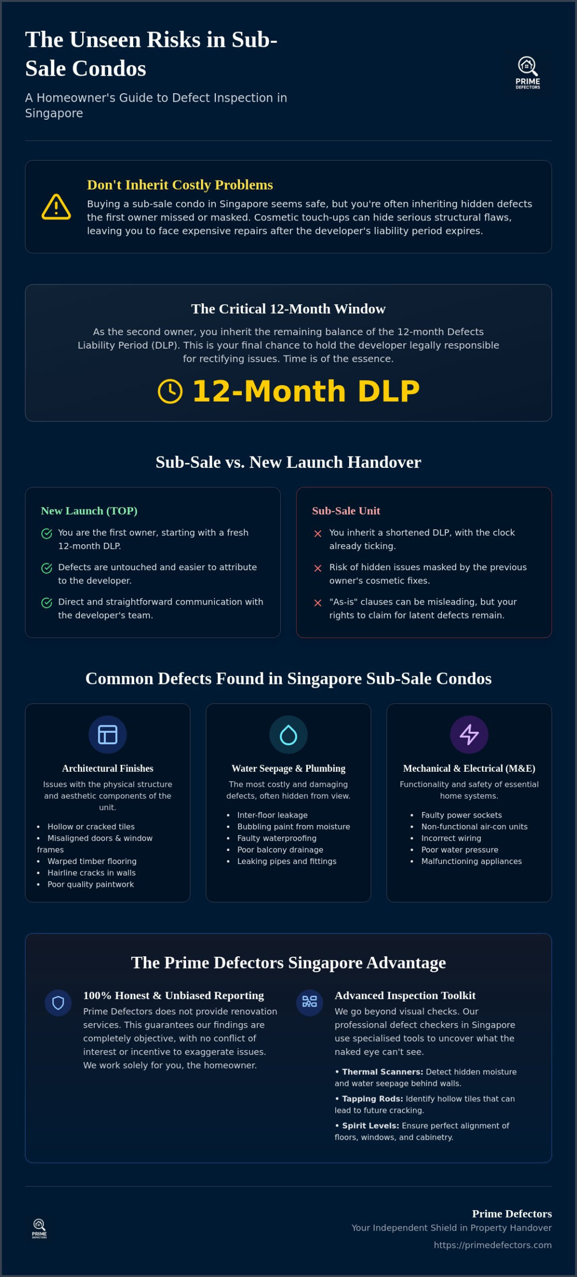 Sub sale Condo Inspection Singapore: The 2026 Comprehensive Owner’s Guide Infographic