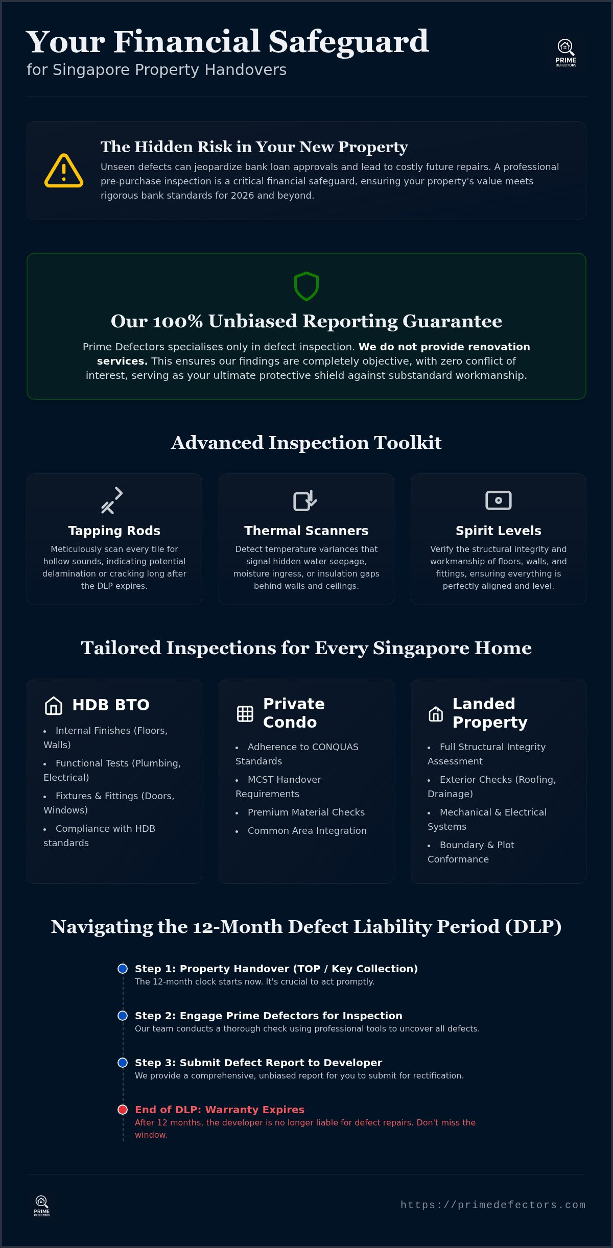 2026 Singapore Home Inspection: Bank Loans & Handover