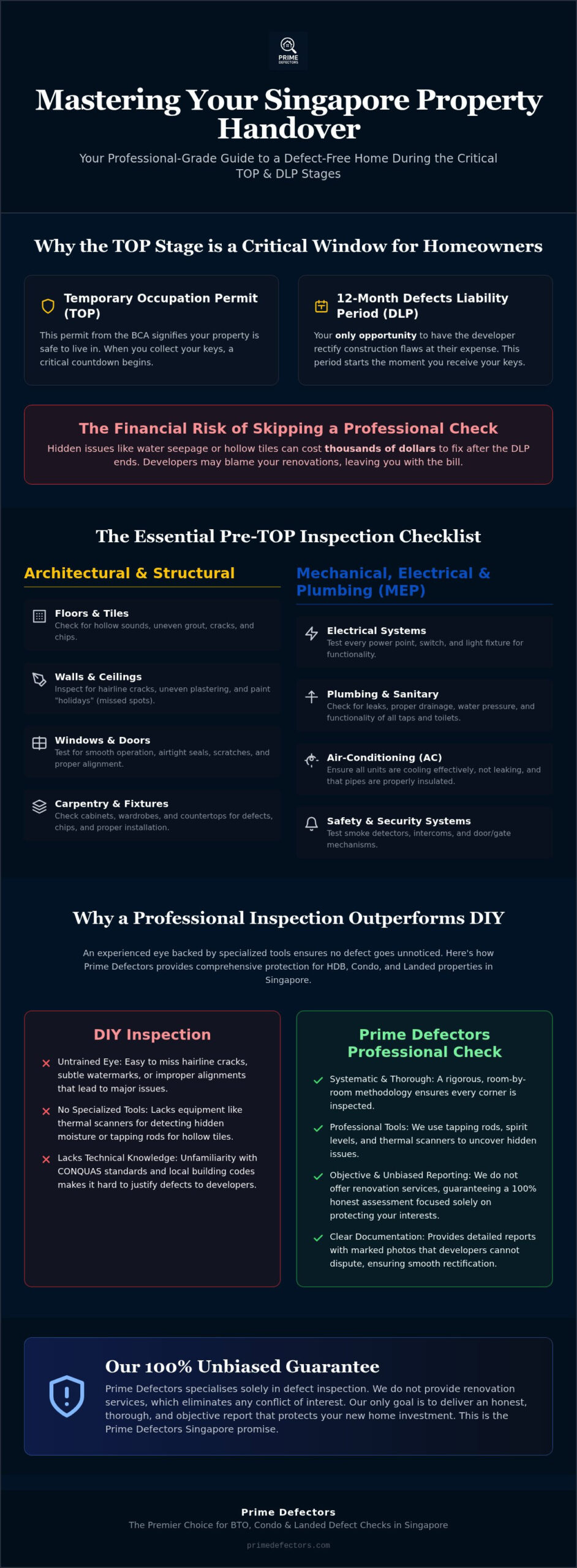 The Ultimate Pre-TOP Inspection Checklist for Singapore Homeowners (2026)